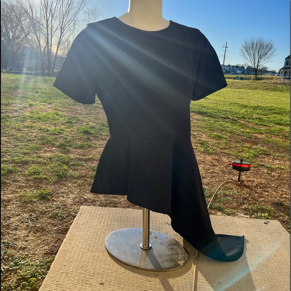 Vince Camuto Asymmetrical Peplum Top